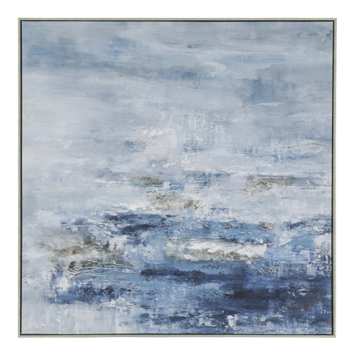 Haus am Meer Pazifischer Meeressturm' Gerahmtes Acrylbild Druck auf